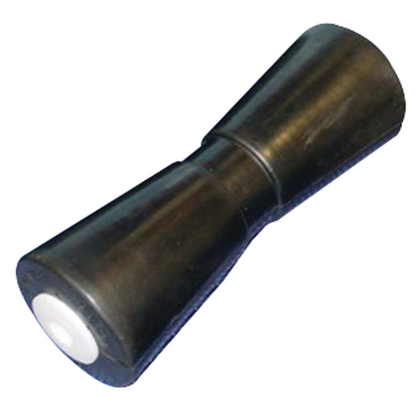 C.H. Yates C.H. Yates 10000 Black Rubber Heavy Duty 'V' Keel Roller - 10 in. x 0.625 in. 10000